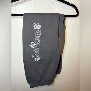 Bearizona Paw Print Sweatpants – Gray – Size XL – Elastic Waist 🐾